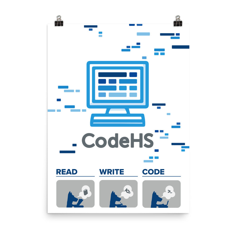 CodeHS Read Write Code Poster