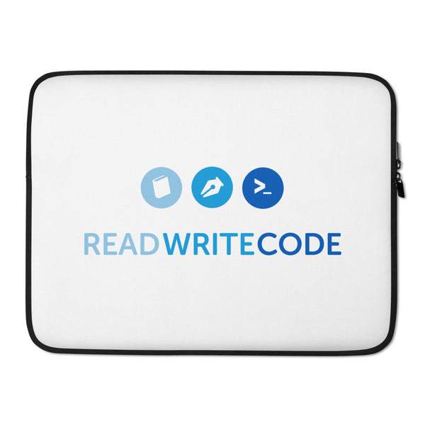 Read Write Code Laptop Sleeve