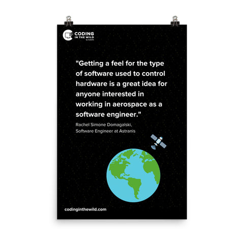 Coding for Satellite Internet Poster (24x36in)